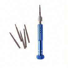 Bộ tua vít mini đa năng 5 trong 1, tua vít từ tính bằng thép S2, thích hợp để sửa chữa kính mắt, kính thời trang, đồ điện tử, điện thoại, trang sức, có nắp lưng tháo rời. - D-màu xanh - Xem 7