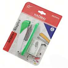 1 Set Heavy Duty Ergonomic Stapler Kit, Sturdy & Durable, Easy Press Design, Thick Binding Capacity, Suitable For Office, School, Home Use - Stapler Set - View 11