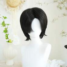 Peruca Bob Curta Sem Cola para Mulheres, com Linha Capilar Natural Pré-Desbastada e Baby Hair, Ideal para Iniciantes, Sem Cola e Sem Gel, Cabelo Sintético Macio, Sedoso e Resistente ao Calor, Peruca Respirável, Leve e Confortável para Festas Diárias, Cosplay de Anime, Halloween e Festivais de Música - Ver 4