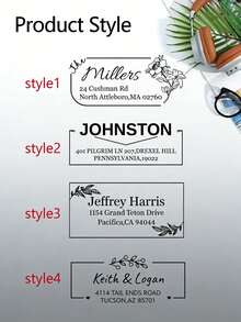 Bộ 1/2 con dấu địa chỉ vuông tùy chỉnh LICVIC với tay cầm pha lê, con dấu địa chỉ họa tiết cá nhân hóa, con dấu đám cưới cá nhân hóa, con dấu kỷ niệm, con dấu cao su tùy chỉnh và con dấu mực cá nhân hóa. - A - Xem 4