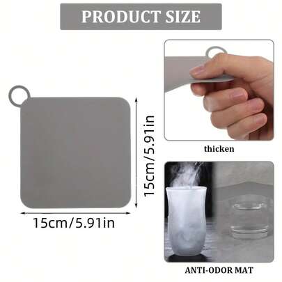 1/2个浴室地漏盖 - 防异味浴缸及地漏塞，易于清洁的柔性密封盖，适用于厨房水槽、浴室，防堵塞，毛发收集器，扁平塞，经久耐用