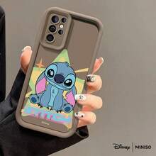 Ốp điện thoại MINISO Disney Stitch Bầu Trời Sao bằng TPU, chữ Retro, phù hợp với Samsung S26 Ultra/S26 Edge/S26 Plus/S26/S25 Ultra/S25 Plus/S25/S25FE/S25Edge/S24Ultra/S24Plus/S24/S24FE/S23FE/S23Ultra/S23Plus/S23/S22Ultra/S22Plus/S22/S21Ultra/S21Plus/S21/A15/A16/A17/A23/A24/A25/A26/A33/A34/A35/A36/A52/A53/A54/A55/A56/A71/A72/A73, Quà Giáng Sinh Cho Bạn Gái - trắng - Xem 5