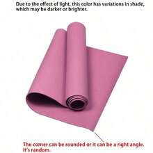 173*61cm EVA Solid Color Yoga Mat, Portable Foldable Pilates Fitness Mat, Home Gym Exercise Equipment - Purple - View 13