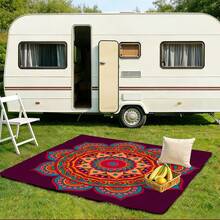 1 pieza Esterilla de playa y camping al aire libre, Manta de playa estilo bohemio mandala, hecha de poliéster, extra grande y suave, toalla de playa, esterilla de picnic, ligera y duradera, adecuada para todas las estaciones, con estampado digital, lavable y resistente al color, fácil de almacenar y transportar - C - Ver 10