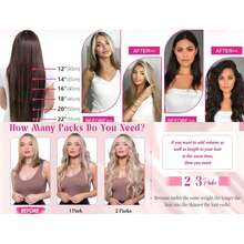 Clip In Hair Extensions Remy Human Hair Hair Extensions P8/613 Color Clip Ins Natural Human Hair 14-26 Inches 120G 8Pcs Clip Ins - S8/613 - View 10