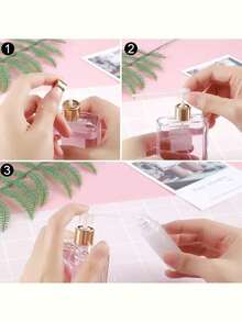 Bình xịt nước hoa có thể nạp lại, chai xịt mỹ phẩm bằng nhựa không mùi, chai xịt du lịch không chứa latex, dụng cụ nạp nước hoa cầm tay. - trắng - Xem 8