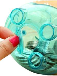 1pc Fashionable Pig Shaped Piggy Bank, Made Of Durable Plastic, Candy Color Coin Bank - Piggy Bank - View 8