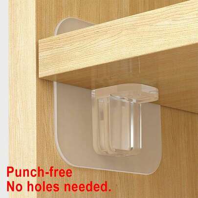 8 Pcs Self Adhesive Shelf Support Pins No Drill Stick On Shelf Brackets Cabinet Shelf Clips Heavy Duty 10 Lbs Load Capacity For Kitchen Cabinet Bookcase Closet Pantry Organization Renter Friendly DIY