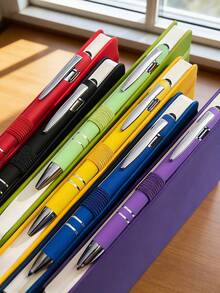 2pcs Set Personalized Notebook And Ballpoint Pen Set With Name Phone Number Vintage Buckle Office A5 Notebook Laser Engraved Pen For Work Meeting Diary School Back To School Supplies Daily Planner - Multicolor - View 4