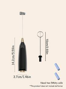 Electric Milk Frother, Mini Mixer, Stainless Steel Whisk, Suitable For Coffee, Cream, Cappuccino, Latte - Multicolor - View 6