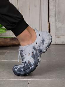 Giày đi bộ đường dài ngoài trời mới, đế dày, kiểu sandal kín mũi, phù hợp cho cả nam và nữ. - Xám - Xem 6