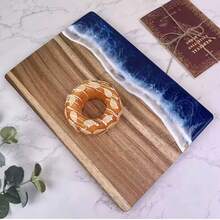1 chiếc Thớt cắt thủ công họa tiết sóng biển xanh dương, kích thước 14.17x9.84 inch - Chất liệu composite nhựa và gỗ Paulownia, chống trượt, bền chắc, có rãnh thoát nước, quà tặng nhà bếp. - 1PC - Xem 7
