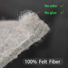 QJHOMO - Almohadilla antideslizante para alfombra de 2 x 4 pies acolchado para suelos de madera dura almohadillas para orejas de fieltro grueso para alfombras de área tapete antideslizante - Rectangular de 4 x 2 - Ver 3