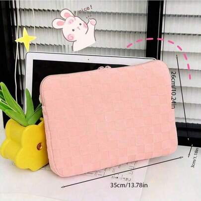 11/13/15 Inch Laptop Sleeve Bag, Checkerboard Pattern Tablet Carrying Case