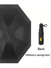 1 pieza Paraguas plegable ultraligero y portátil de moda con estuche y funda, protección UV, de doble uso para días soleados y lluviosos, paraguas plegable unisex de bolsillo ideal para la escuela, la oficina, el hogar, los viajes, con diseño de corazón para el Día de San Valentín/novio, para refrescarse en verano, accesorio esencial para viajes a la playa - 1 pieza - Ver 18
