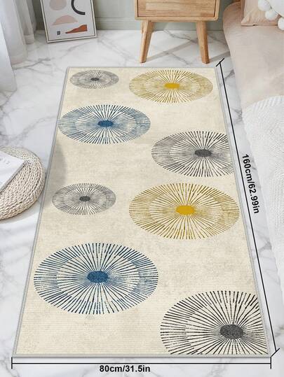 1pc Rug Printing Runner Rug Bedroom Carpet Corridor Mat Water-Absorbent And Soft Easily Cleanable Rug Kitchen Decor Kitchen Floor Mat Faux Cashmere Dirt-Resistant Kitchen Rug For Indoor/Outdoor Entrance Bedroom Home Decoration Suitable Multi-Color Options Carpet For Living Room Rugs For Bed Room Area Rugs Living Room Carpet Living Room Home Laundry Room Home Carpet Machine Washable