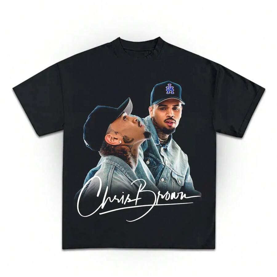 Chris Brown Tour Shirt, 2025 Chris Brown Tour Breezy Bowl  T-Shirt, Chris Brown Shirt, - 黑色 - 查看 1