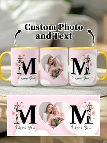 1pc 11oz/15oz Custom Mother's Day Mug, Personalized With Photos And Text, A Unique Gift For Mom - Style 2 - View 9
