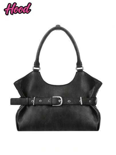 Túi đeo vai nữ kiểu dáng thường ngày, túi xách công sở dung tích lớn, túi xách tay phong cách xe máy cổ điển, túi đeo chéo có dây đeo vai điều chỉnh được, túi da xe máy kiểu cổ điển với họa tiết đinh tán, phù hợp cho công sở, đi làm, hẹn hò, dự tiệc.