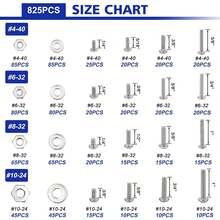 1575 Piece Stainless Steel Screw Fastener Assortment Kit With Dual Sided Organizer Box Durable Phillips Pan Head Flat Head Screws Nuts Washers For Diy Repairs - Orange - View 3