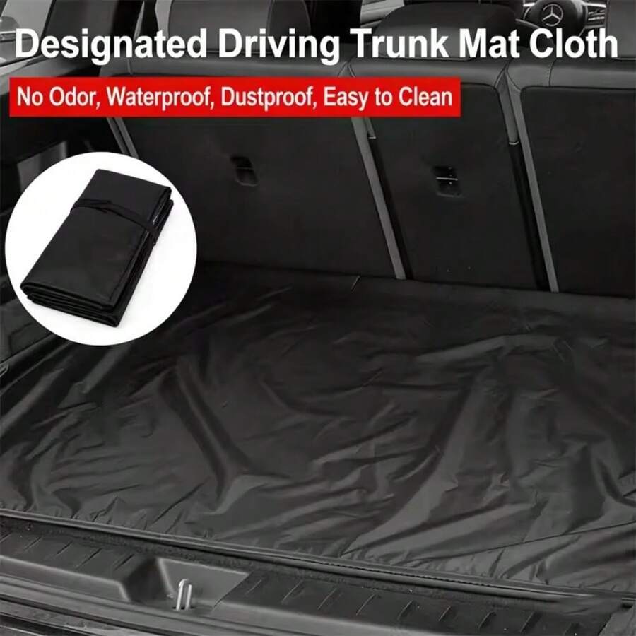 Foldable & Easy Storage Car Trunk Protector Mat, Anti-Scratch Waterproof Fabric, Anti-Fouling Pad, Car Pet Mat - A - View 1