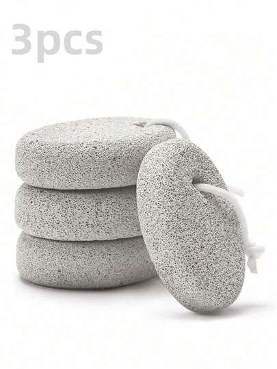 3pcs Natural Pumice Stone Foot Scrubber, Volcanic Rock Callus Remover Tool For Feet And Hands, Professional Foot Care Cleaning Trimming Equipment, Exfoliating, Foot Scrub, Pedicure Tools, Suitable For Men And Women, Suitable For Back To School Season