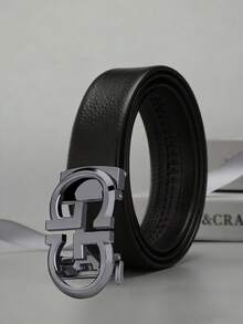 Cinturón de hebilla automática de aleación de alta gama para hombres, cinturón casual de pantalones de negocios - Multicolor - Ver 10