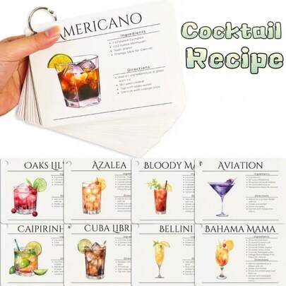 27 Thẻ Công Thức Cocktail - Dành cho người pha chế tại nhà, người đam mê pha chế và các bữa tiệc