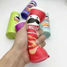Squishy Potato Chip Can, Slow Rebound Squeeze Toy, Realistic Potato Chip Slow Rebound Stress Relief Toy, Stress Relief Squeeze Toy, Birthday/Holiday Gift - Multicolor - View 3