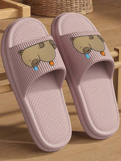 Summer New Style Fashion Simple Men's Home Slippers, Daily Casual Versatile, Thick-Soled, Breathable, Soft And Comfortable, Unisex Home Slippers [It Is Recommended To Take One Size Larger For More Comfort]