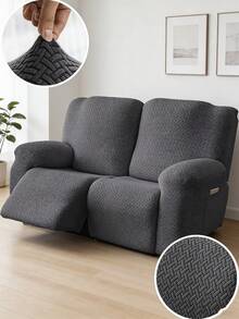 3-Seater Recliner Sofa Cover, Stretch Jacquard Sofa Slipcover, Suitable For Recliner Sofa & Leisure Armchair, Furniture Protector - Multicolor - View 16