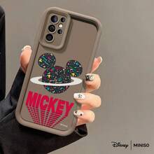 Miniso 名创优品迪士尼米奇星球TPU手机壳，红色“MICKEY”字母设计，兼容三星S26 Ultra/S26 Edge/S26 Plus/S26/S25 Ultra/S25 Plus/S25/S25FE/S25Edge/S24 Ultra/S24 Plus/S24/S24FE/S23FE/S23 Ultra/S23 Plus/S23/S22 Ultra/S22 Plus/S22/S21 Ultra/S21 Plus/S21/A15/A16/A17/A23/A24/A25/A26/A33/A34/A35/A36/A52/A53/A54/A55/A56/A71/A72/A73，圣诞礼物 - 黑色 - 查看 5