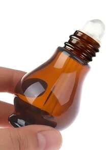 2pcs Amber Glass Roller Bottles - With Stainless Steel Roller Ball And Gold Cap, Empty Liquid Container Jars (10ml/20ml/30ml) - Suitable For Essential Oils And Perfumes - Perfect For Travel And Home Use - Great Gift For Aromatherapy Enthusiasts - Brown - View 3