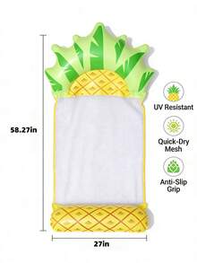 1/2pcs Inflatable Fruit-Shaped Floating Lounger, Adult Summer Pool & Beach Party Accessory, Perfect Summer Gift, Multifunctional Floating Pool Lounge Chair For Adult Vacation Fun And Relaxation, Pool Inflatable, Beach Essentials, Pool Float - Multicolor - View 10