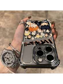 [24h Shipping From DE/FR/ES]Apple 17 22 23 24 25 26 Ultra Galaxy Anime Haikyuu Volleyball Phone Case Compatible With IPhone 16, 15, 14, 13, 12, 11 Pro Max, X, XR, XS Max, 8, 7 Plus, With Transparent Soft Back For Drop Protection. - màu đen - Xem 3