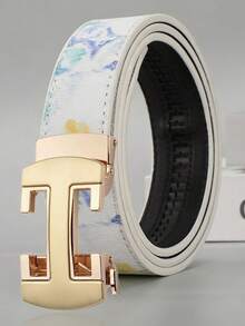 Thắt lưng nam khóa tự động, thắt lưng công sở thường ngày, phù hợp cho giới trẻ, hàng mới về. - Nhiều màu - Xem 4