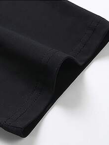 Including Disney Fashion Prints, Summer T-Shirts, Walt Disney World Prints, Suitable For Daily Wear, Easy To Wear In Summer, Micro-Elastic, Soft Round Neck Casual Everyday Tops, Including Disney Fashion Prints, Round Neck Summer Sweatshirts, For Both Men And Women, Holiday Gifts. - 黑色 - 查看 5