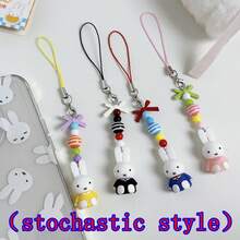 1 móc khóa hình thỏ Miffy hoạt hình Kawaii dễ thương, móc khóa túi hình nơ phong cách Y2K Punk, quà tặng cho bé gái - Nhiều màu - Xem 11