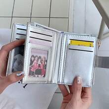 Korean Style Crocodile Embossed Short Wallet, Multifunctional Card Holder, Minimalist Niche Foldable Large Capacity Wallet For Women Money Wallet Mini Wallet Purse Wallet Small Wallet Cute Wallet Travel Essential Summer Small Wallet - Multicolor - View 10