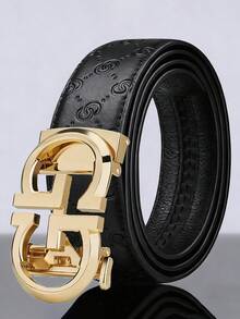 Cinturón de hebilla automática de aleación de alta gama para hombres, cinturón casual de pantalones de negocios - Multicolor - Ver 4