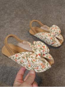Kids' Leopard Print Slippers With Bow, Open Toe Breathable, Soft Non-Slip Sole, Versatile For Daily Wear And Outdoor, Girls' Flat Sandals In Multiple Colors, Women's New Dual-Wear Fashionable And Comfortable Slippers - Multicolor - View 5