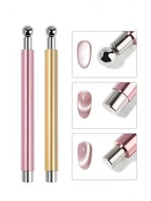 Đũa thần kỳ hai đầu nhỏ, que nam châm dán móng tay, sơn gel gel mắt mèo, nam châm hình đũa thần, dụng cụ làm móng nghệ thuật. - Nhiều màu - Xem 2
