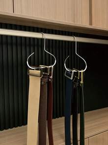 4/1pc Belt Holder Rack, Metal Storage Hanger Organizer, Cap Holder Rack, Bra Holder Rack, Tie Holder Rack, Belt Holder Rack, Scarf Holder Rack, Storage Hooks, Suitable For Dorm Closet, Home, Hotel, Etc., Portable Travel Hooks - Multicolor - View 7