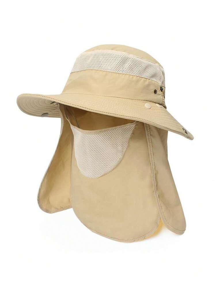 1pc Summer Sun Protection Fishing Hat, Versatile Outdoor Neck & Face Cover, Suitable For Cycling, Hiking, Fishing - Sun Hat - View 6