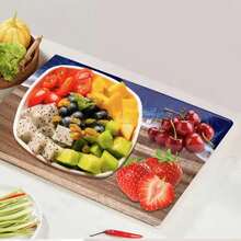 1 chiếc Thớt cắt thủ công họa tiết sóng biển xanh dương, kích thước 14.17x9.84 inch - Chất liệu composite nhựa và gỗ Paulownia, chống trượt, bền chắc, có rãnh thoát nước, quà tặng nhà bếp. - 1PC - Xem 6