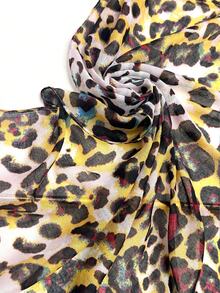 1 chiếc khăn quàng cổ nữ đơn giản in họa tiết, khăn quàng cổ thời trang, khăn choàng chống nắng đi biển mới, khăn choàng chất liệu giả vải lanh dành cho nữ. - Nhiều màu - Xem 6