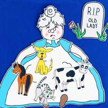 hoojojo 9 piezas Juego de fieltro, Conozco a una anciana que se tragó una mosca, Tablero de cuentos, Ayudas didácticas para la narración de cuentos, Juguetes educativos de tela no tejida para el aula, Útiles escolares para volver a la escuela - Multicolor - Ver 2