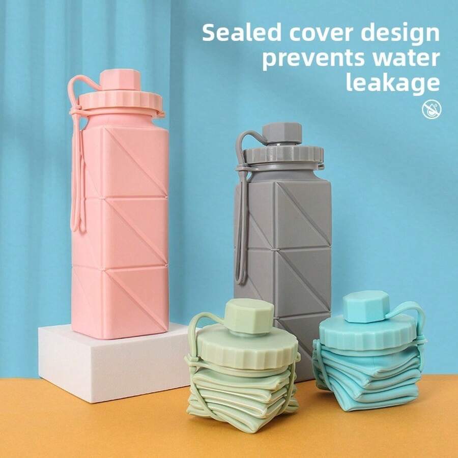 Portable Outdoor Silicone Folding Water Cup - 綠色 - 查看 1