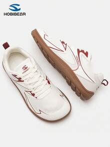 HOBIBEAR 1双高品质女士透气网面赤足跑鞋，宽楦，橡胶防滑外底，零落差，适合训练、徒步 - 紅色 - 查看 3