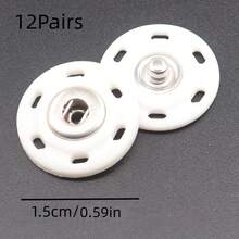Khuy bấm tròn ẩn, khuy nhựa không lộ ra ngoài, thích hợp cho áo khoác, áo sơ mi, may vá, khuy ẩn đa năng. - nhiều màu - Xem 16